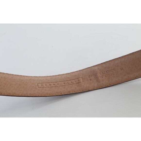 Vintage Perry Ellis Brown Suede Leather Waist Belt Classic Size M - Picture 13 of 16
